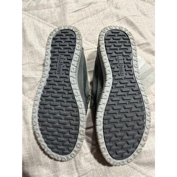 NWOB LL Bean All Week Slippers Loafers Moccasins Fur Suede Mens 8 Sage MSRP $99 - Picture 2 of 9